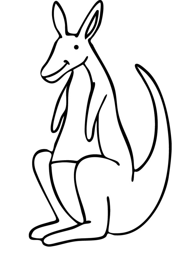 kangaroo coloring pages - photo #32