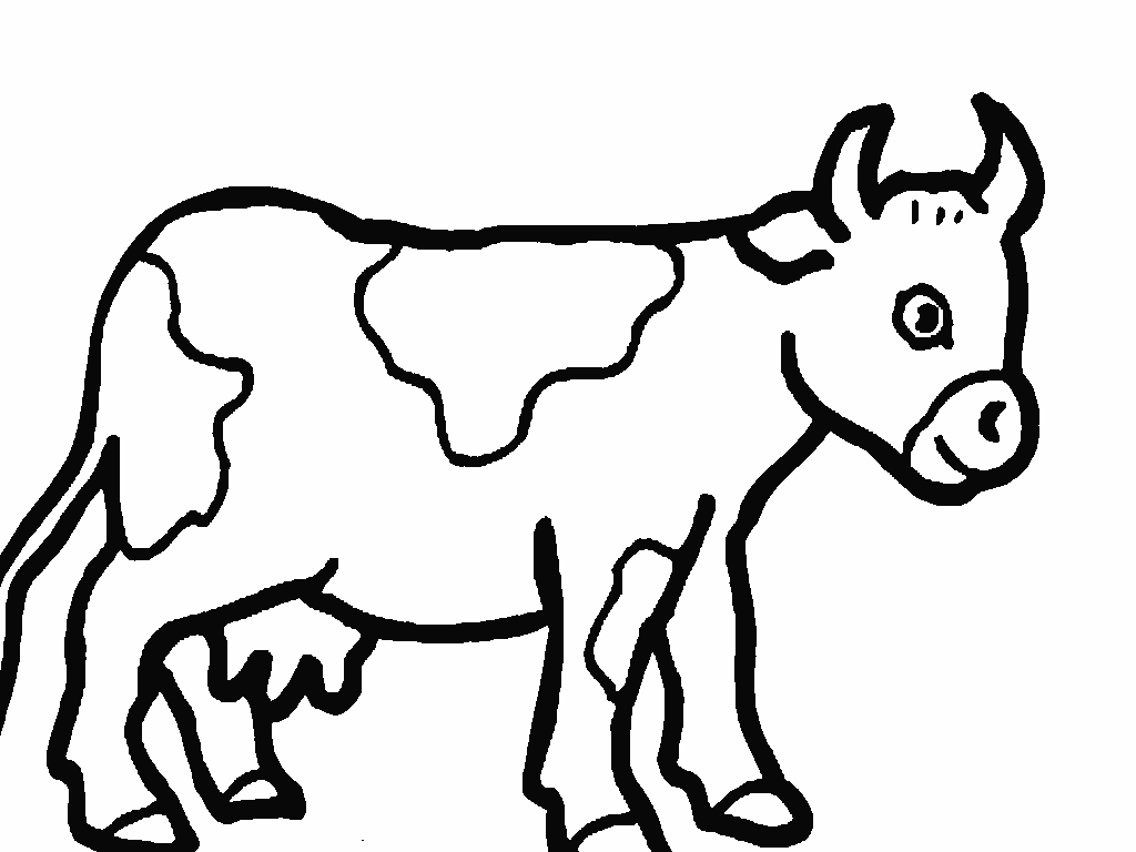 c is for cow coloring pages - photo #43