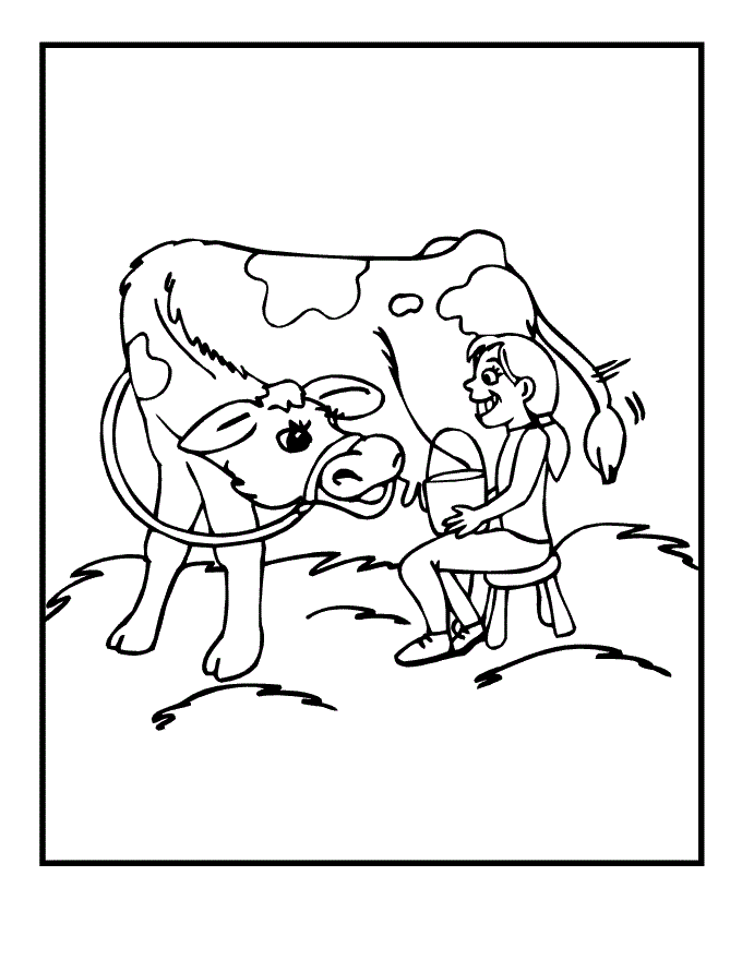 baby cow coloring pages - photo #34