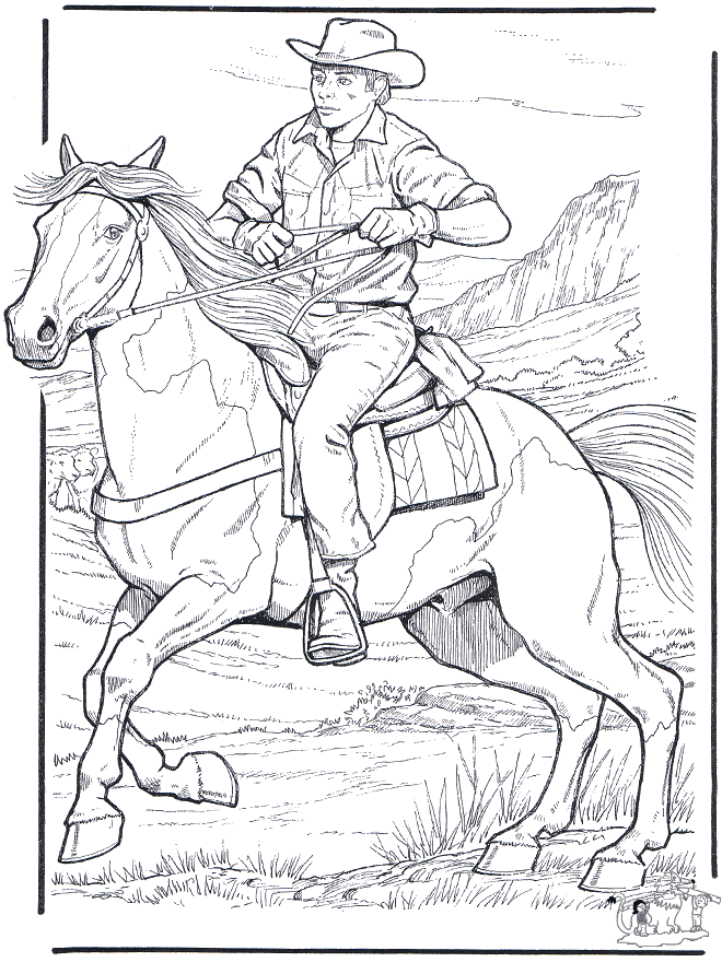 c is for cowboy coloring pages - photo #39
