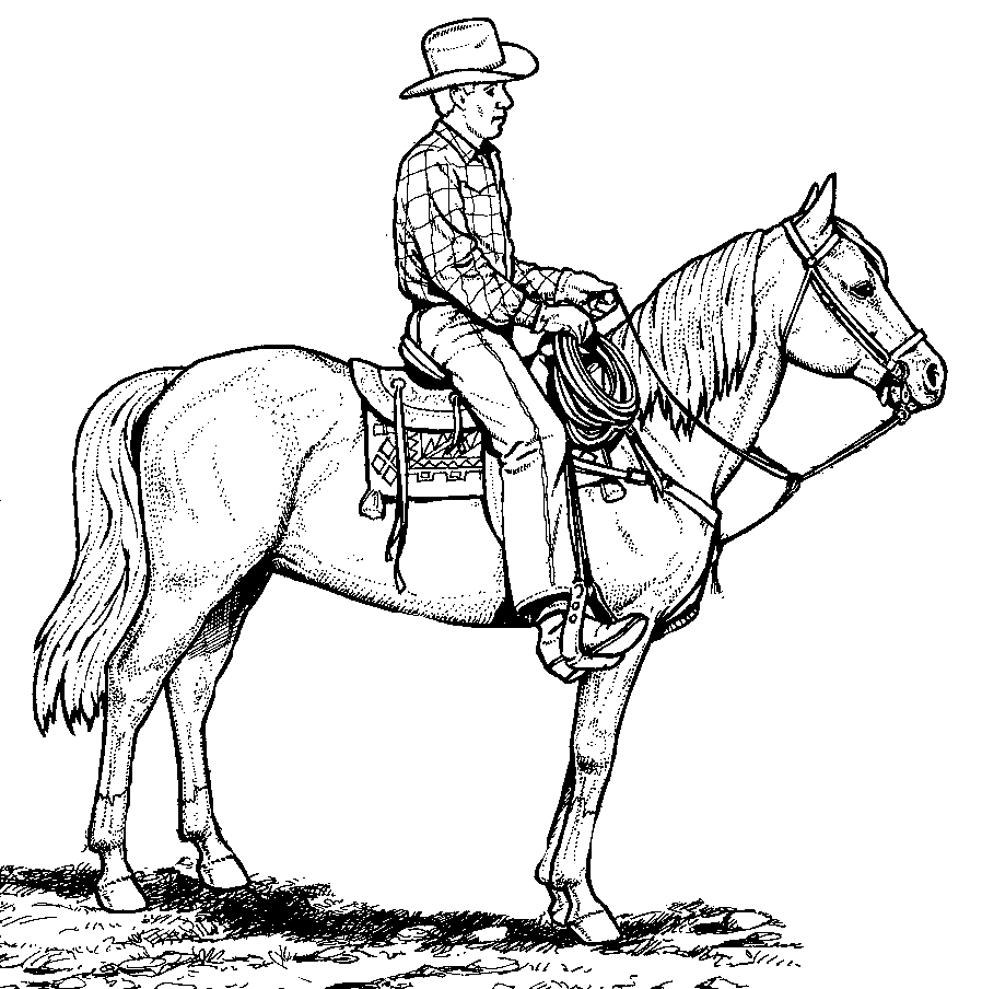Free Printable Cowboy Coloring Pages For Kids