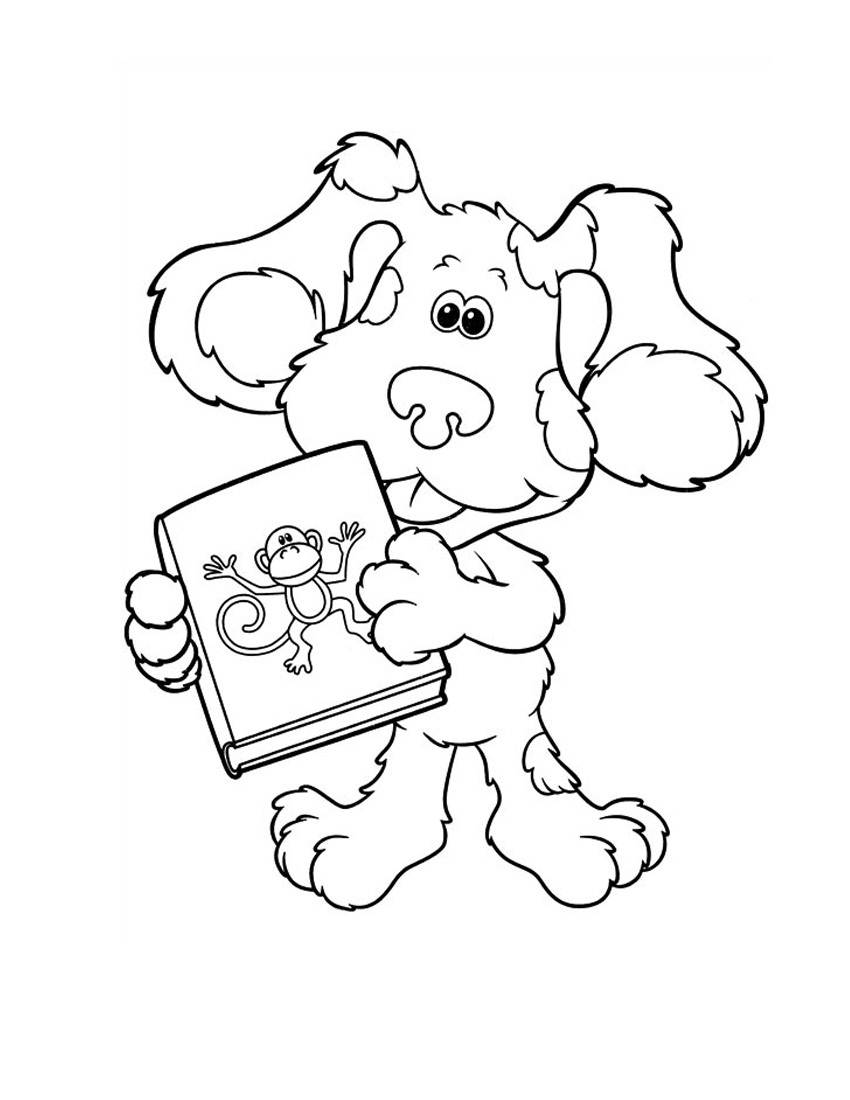 Free Printable Blues Clues Coloring Pages For Kids