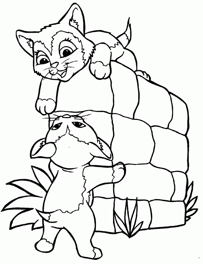 images of cat coloring pages - photo #16