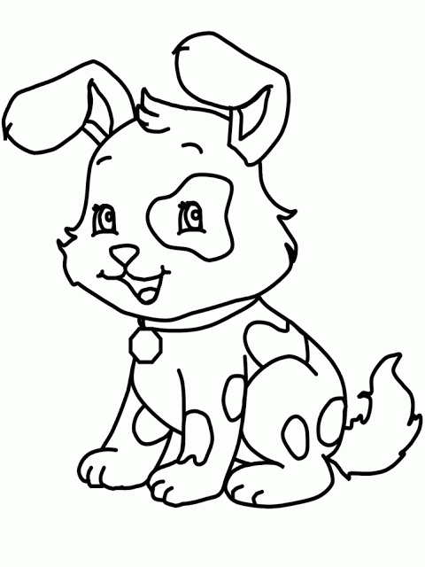 a dog coloring pages - photo #19