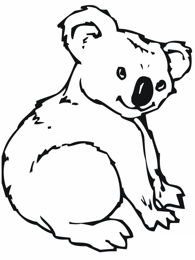 k is for koala bear coloring pages - photo #9