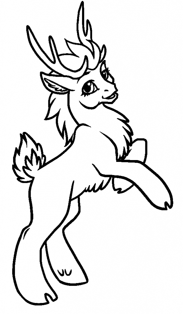 Free Printable Reindeer Coloring Pages For Kids