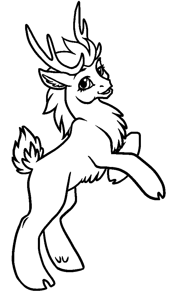 rain deer coloring pages - photo #18