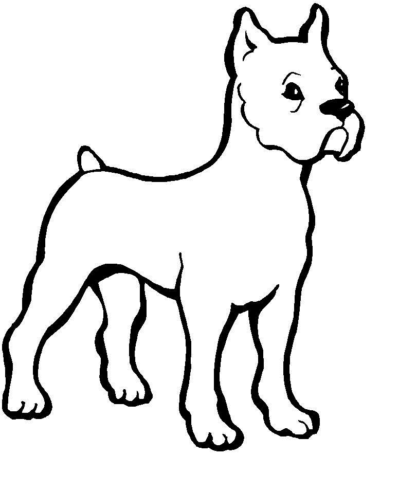 a pic of a dog coloring pages - photo #27