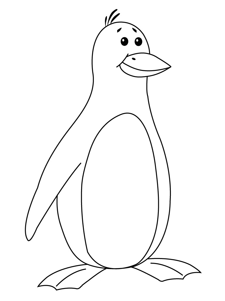 p is for penguin coloring pages - photo #38