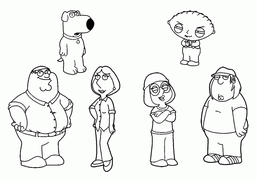 family guy coloring pages online - photo #1