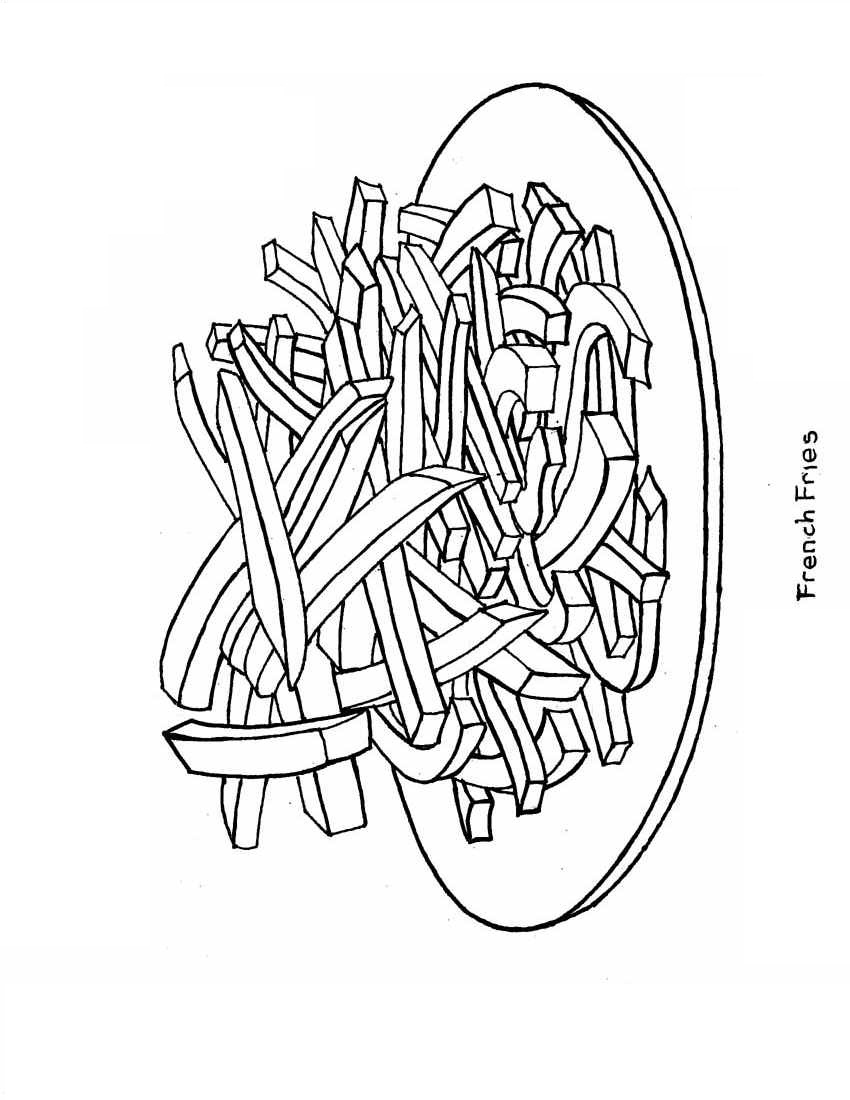 unhealthy food coloring pages - photo #45