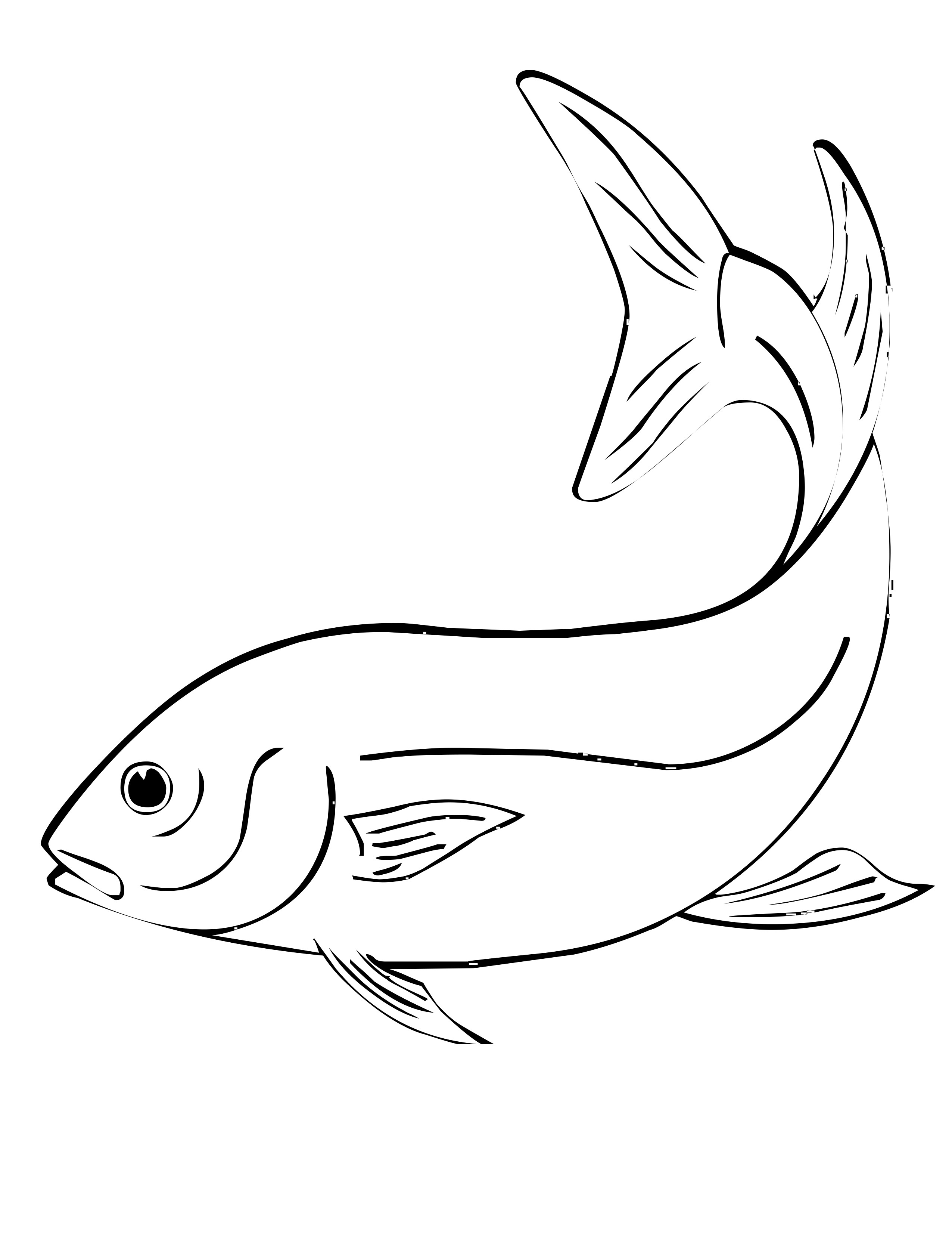 images of fish coloring pages - photo #29
