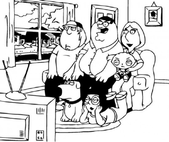 family guy coloring pages online - photo #32