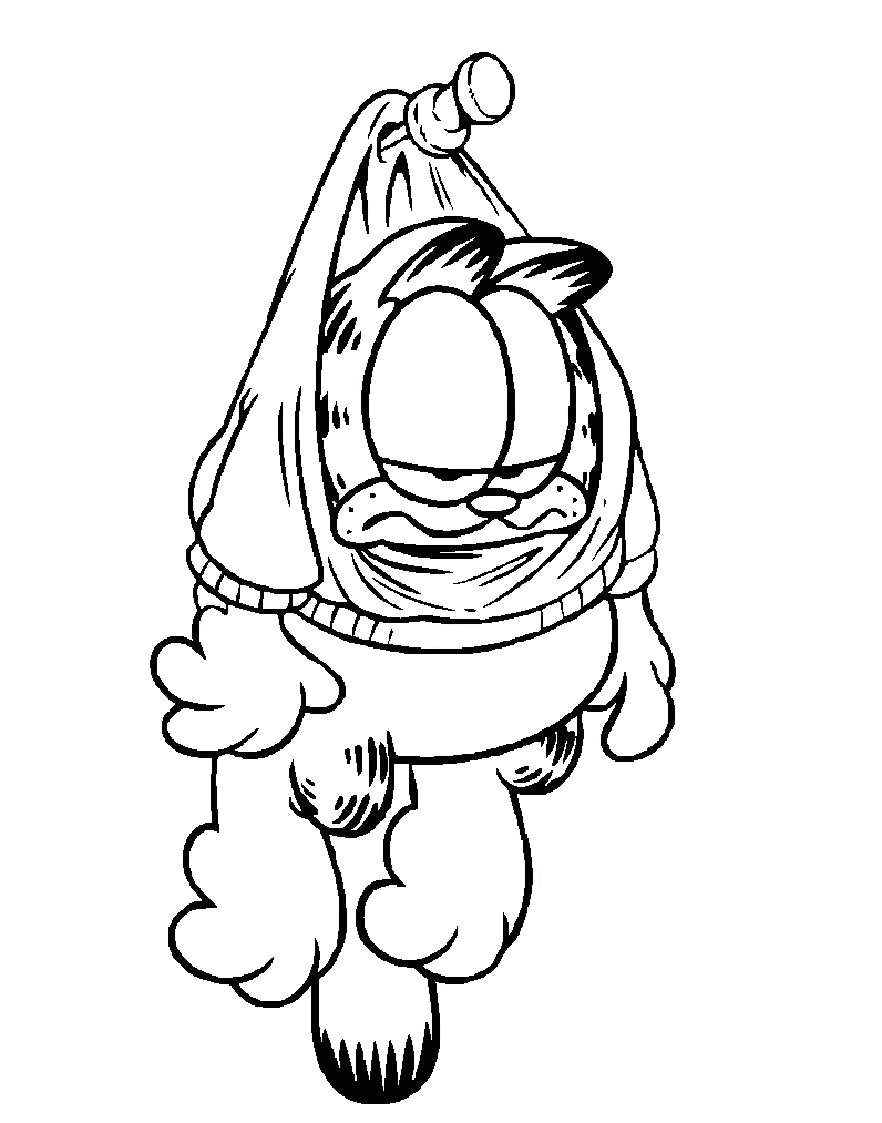 garfield free coloring pages - photo #9