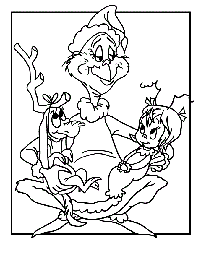 Free Christmas Coloring Pages Grinch