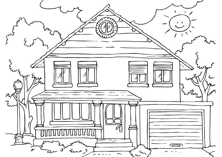 a house coloring pages - photo #6