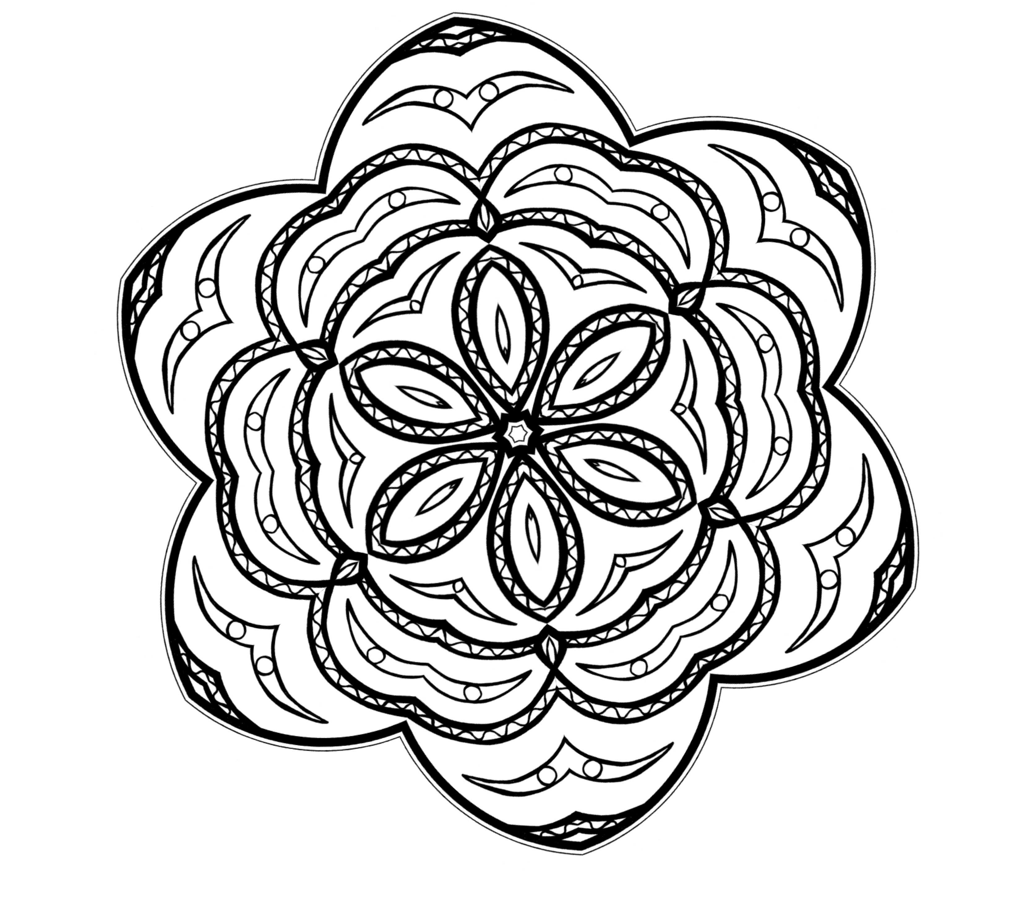 abstract art coloring pages easy to print - photo #47