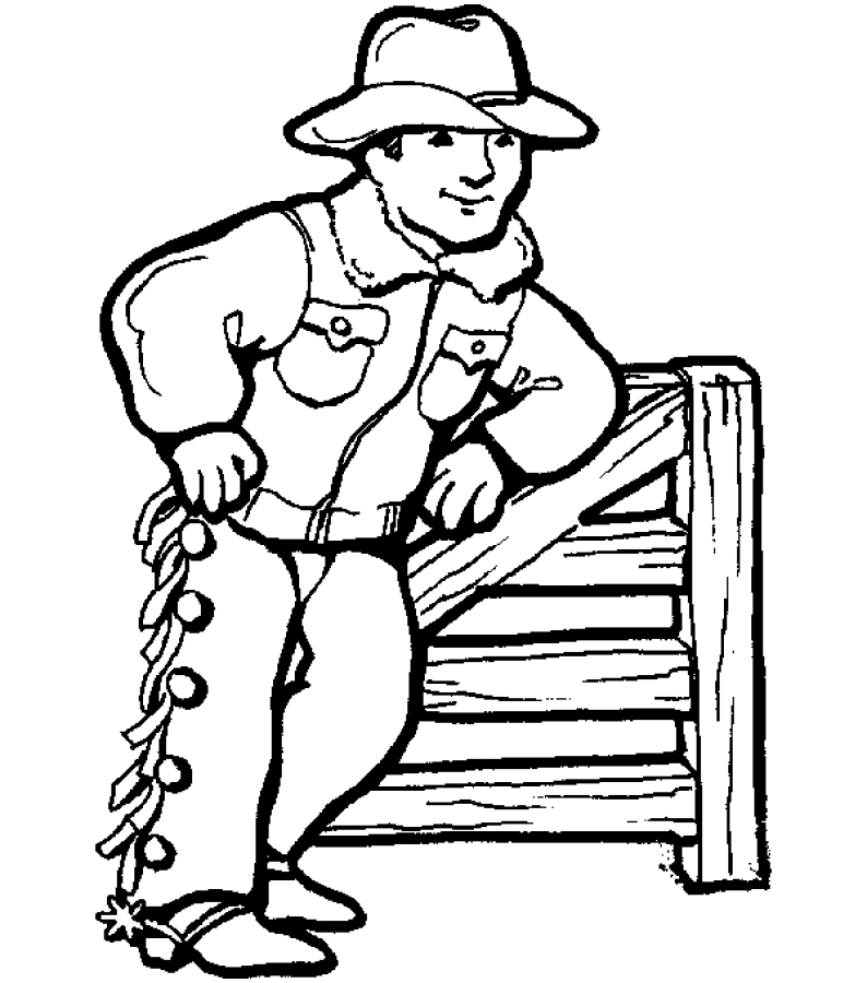 c is for cowboy coloring pages - photo #31