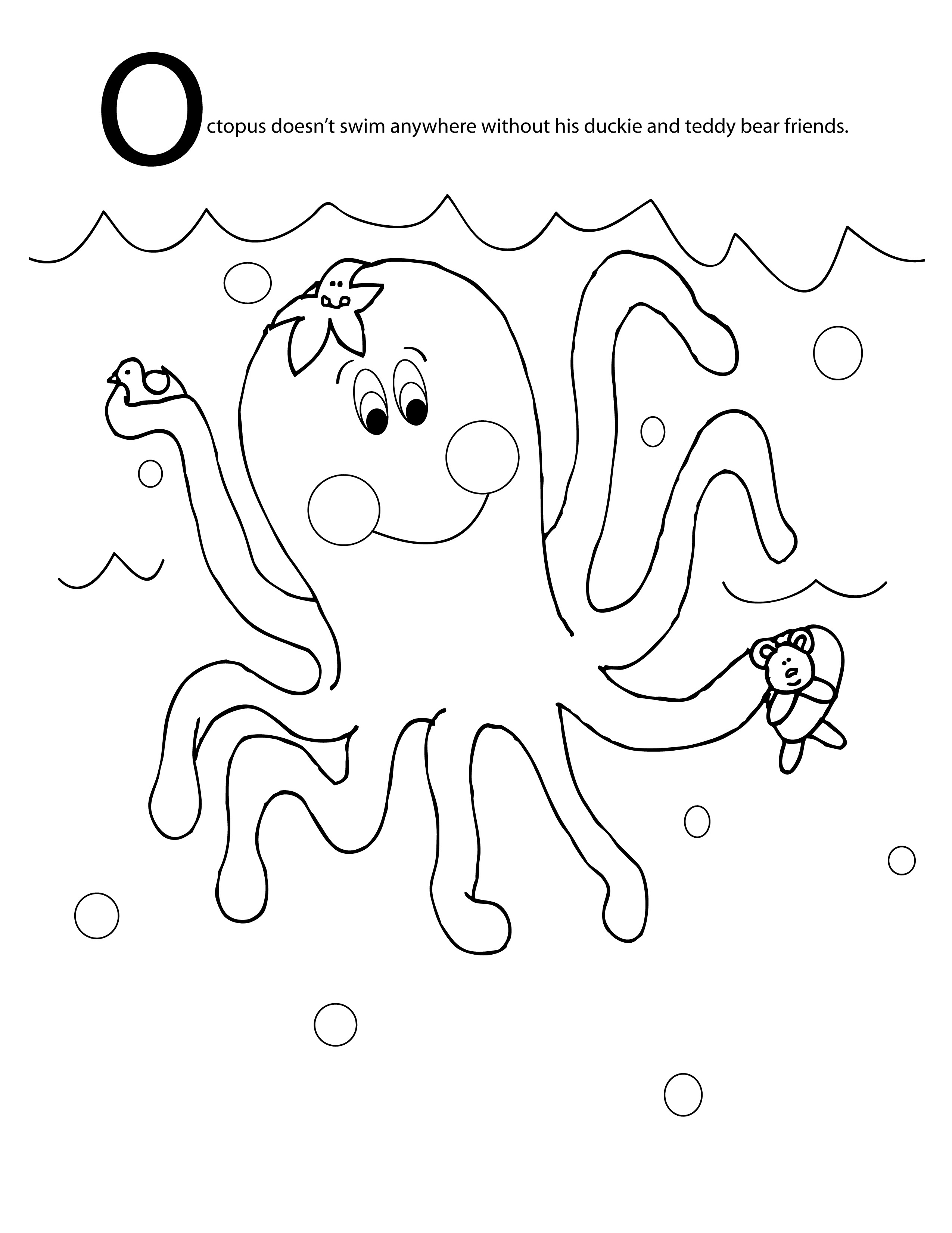 octopus coloring pages kids printable - photo #16