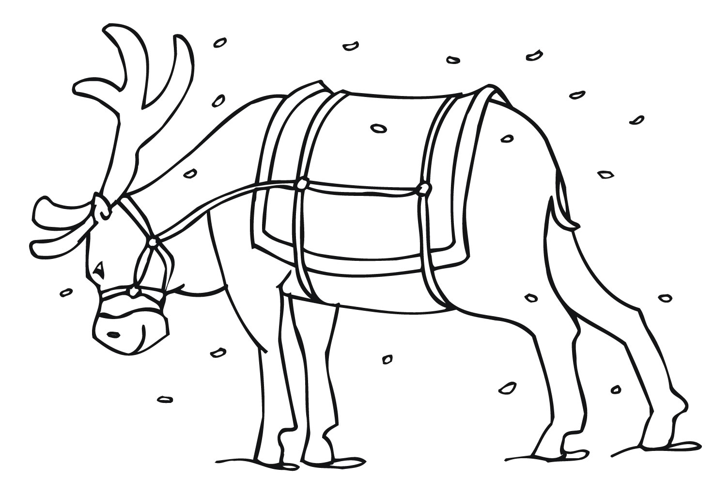 Free Printable Reindeer Coloring Pages For Kids