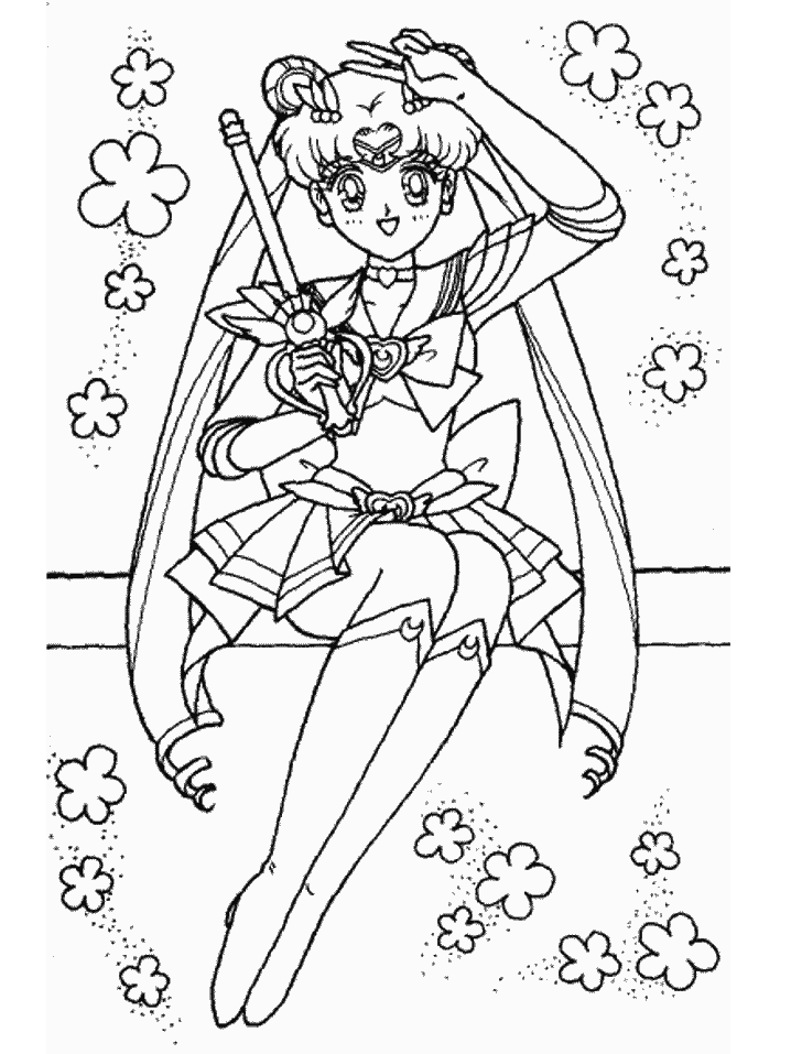 sailor moom coloring pages - photo #26