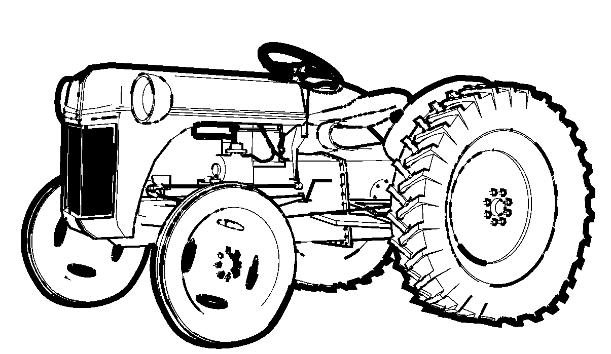 Free Tractor Coloring Pages