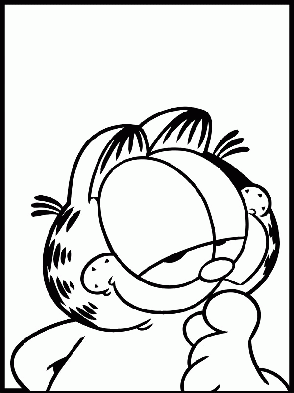 garfield coloring pages free - photo #17