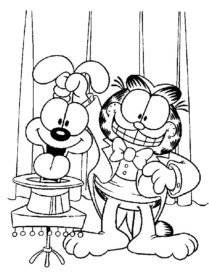 garfield pooky coloring pages - photo #28