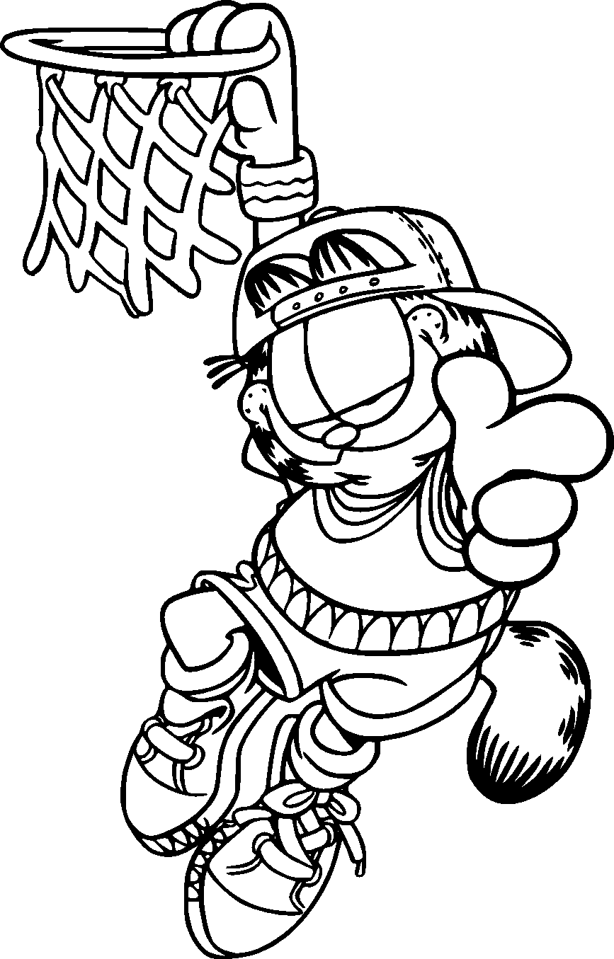 garfield coloring pages online - photo #5