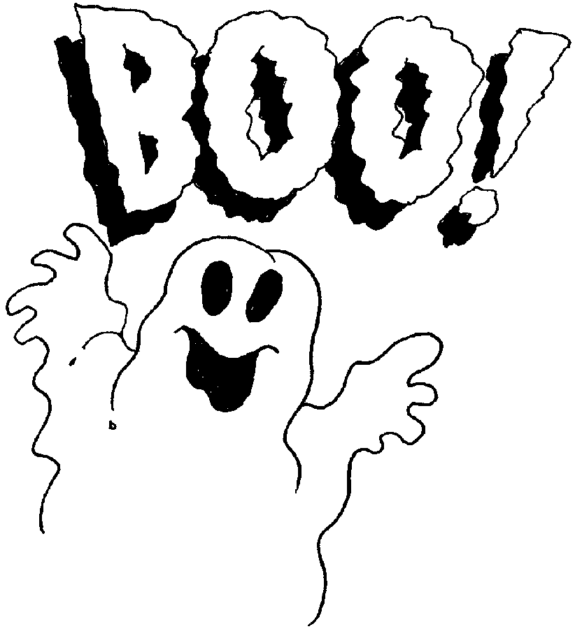 Ghost Coloring Page