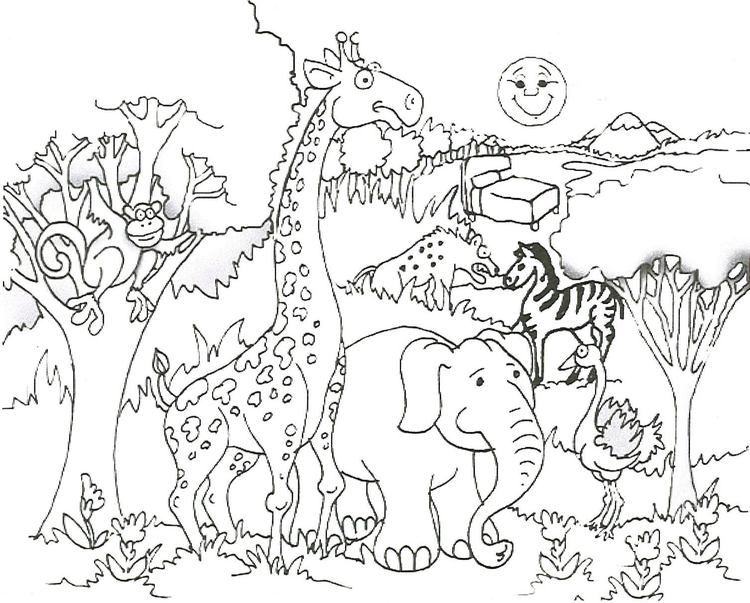 safari people coloring pages - photo #24