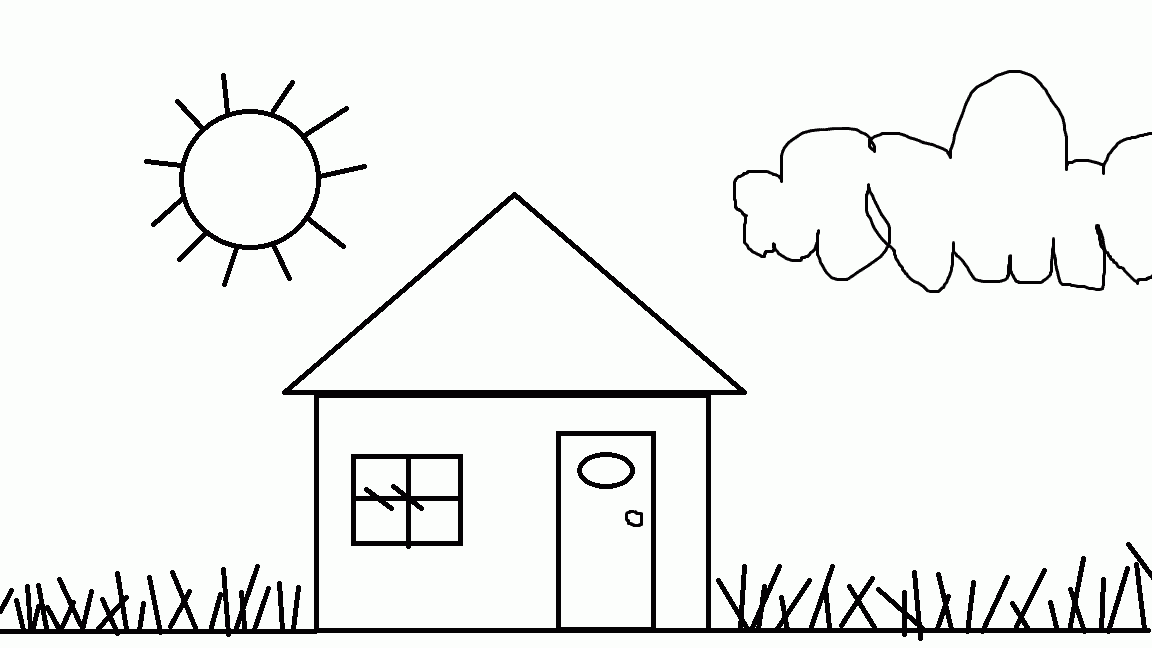 a house coloring pages - photo #22