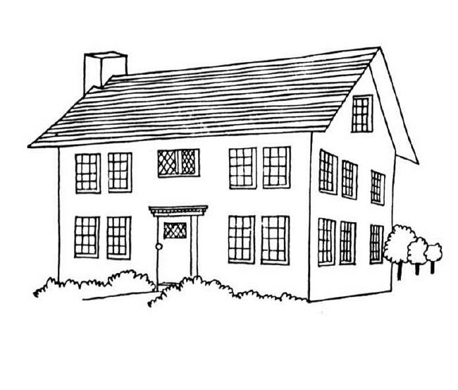 a house coloring pages - photo #4