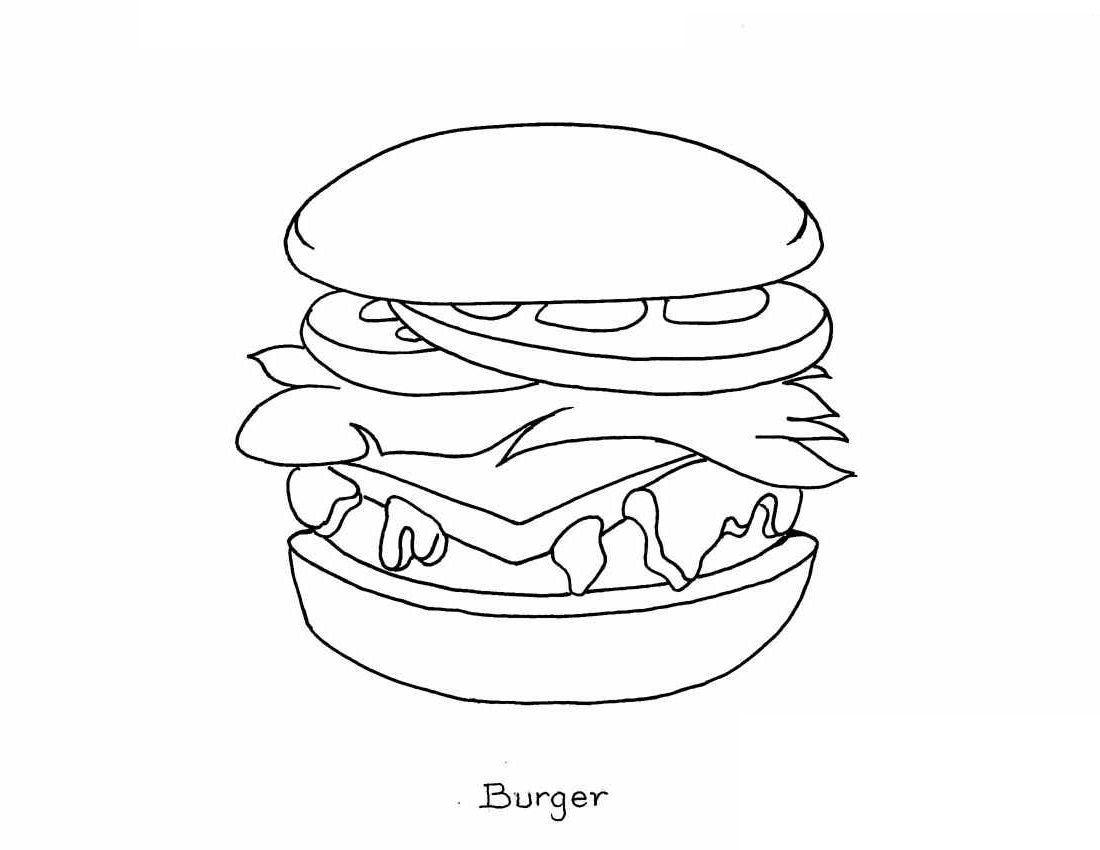 unhealthy foods coloring pages - photo #27