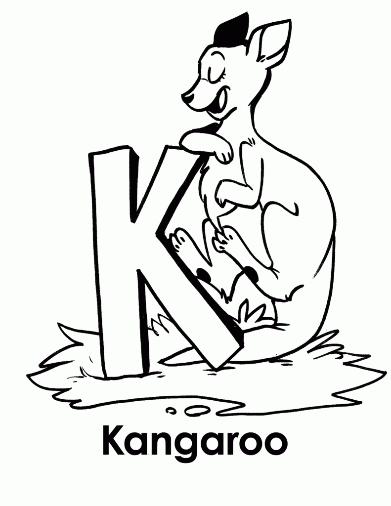 kangaroo coloring pages - photo #18