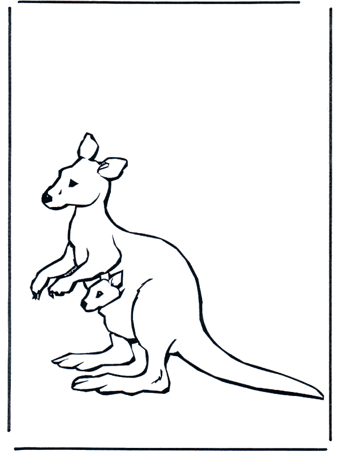 kangaroo footprint coloring pages - photo #47