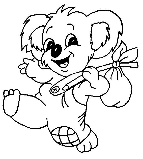 k is for koala bear coloring pages - photo #30