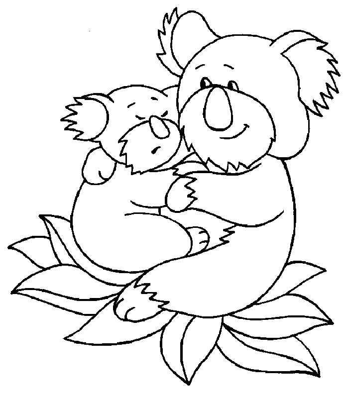 k is for koala bear coloring pages - photo #49