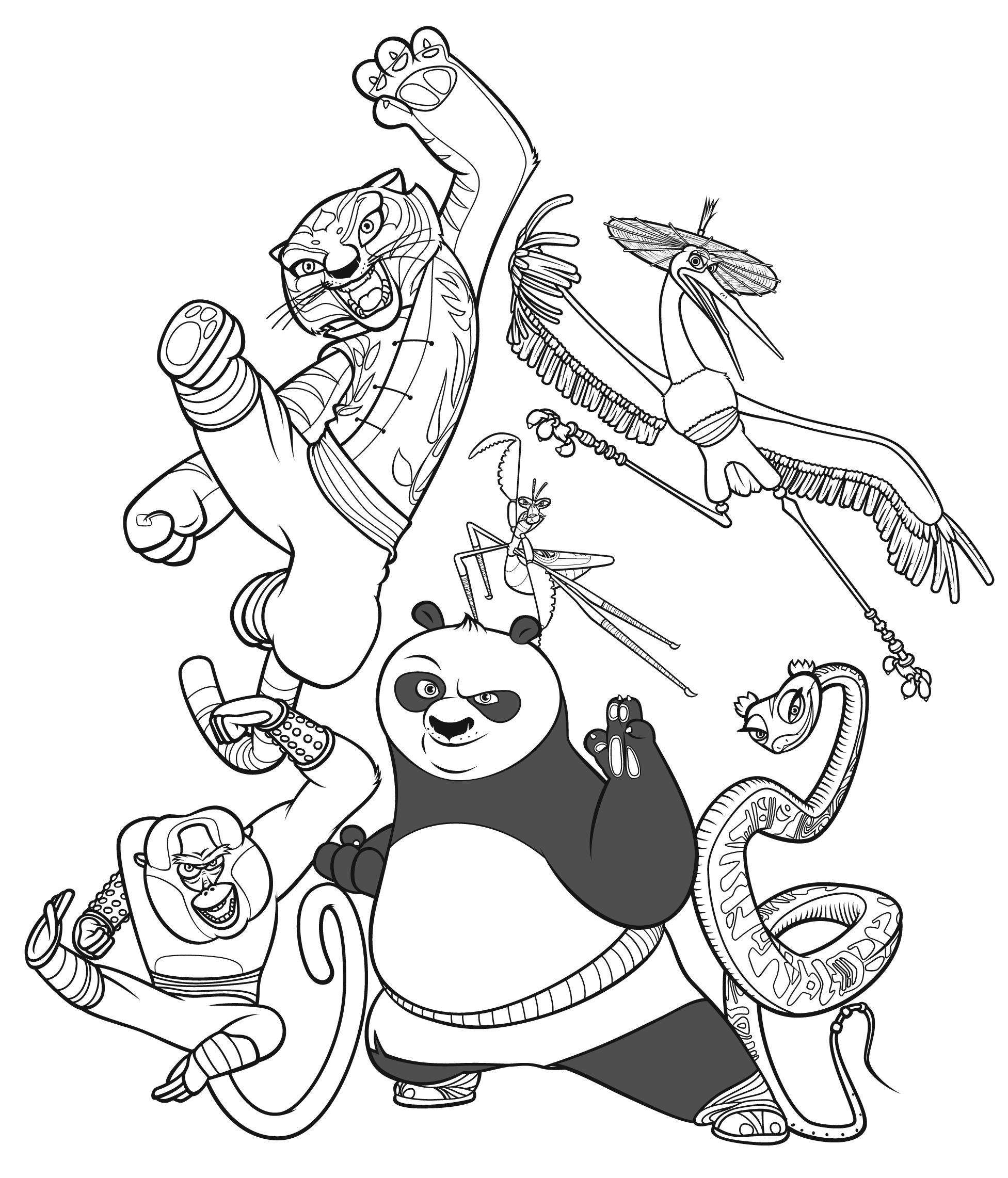 Free Printable Kung Fu Panda Coloring Pages For Kids