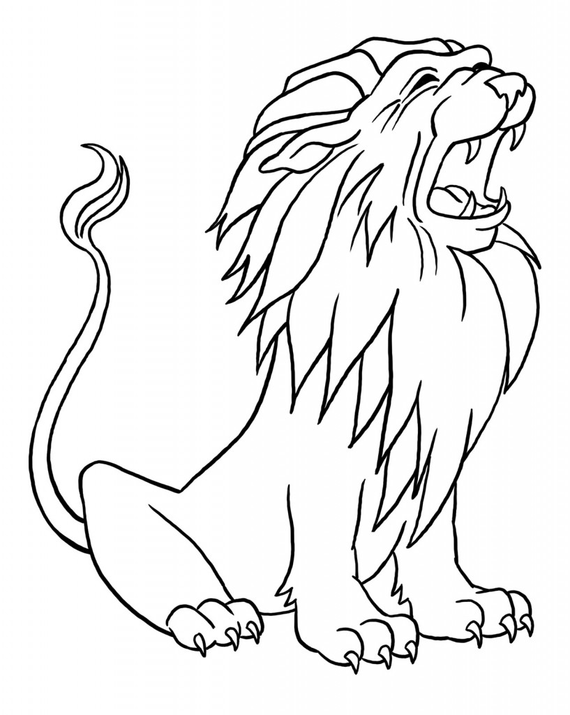 Free Printable Lion Coloring Pages For Kids