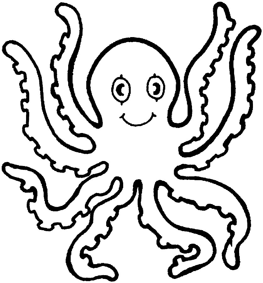 octopus coloring pages kids printable - photo #12