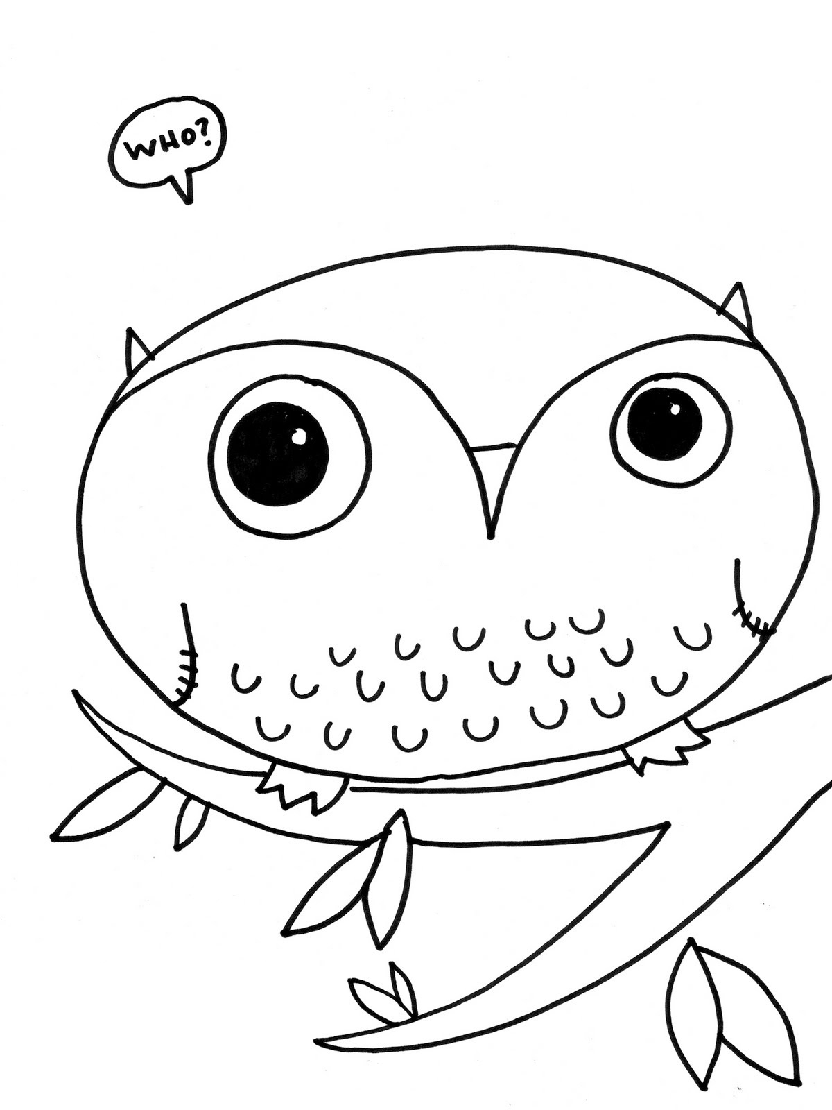 Owl Printable Coloring Pages