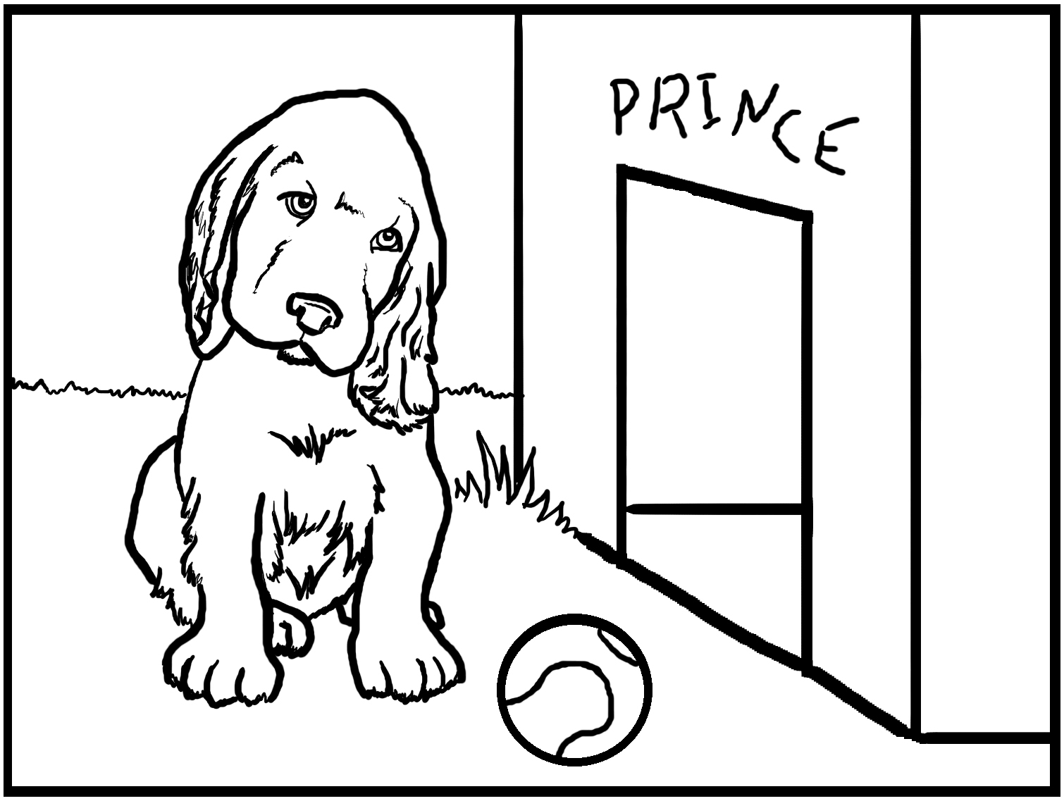 a puppy in a box coloring pages - photo #41