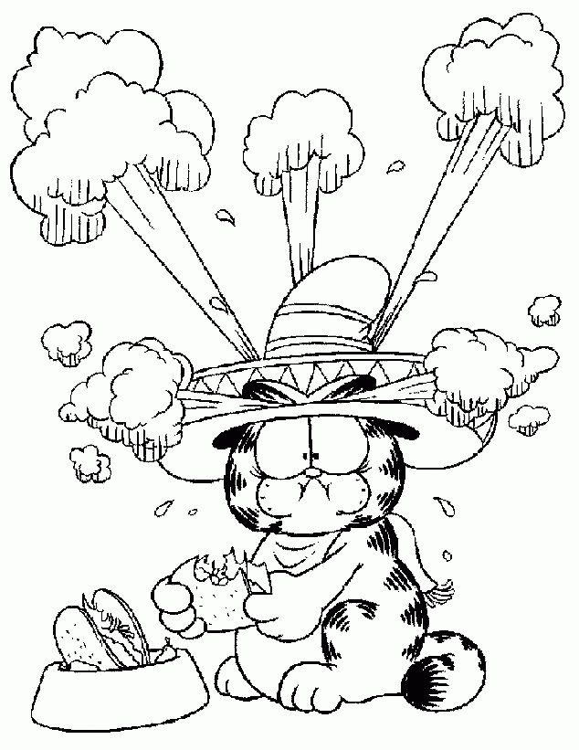garfield coloring pages - photo #40