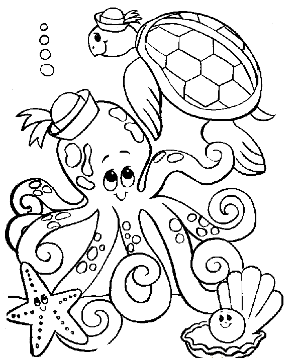 octopus coloring pages kids printable - photo #17