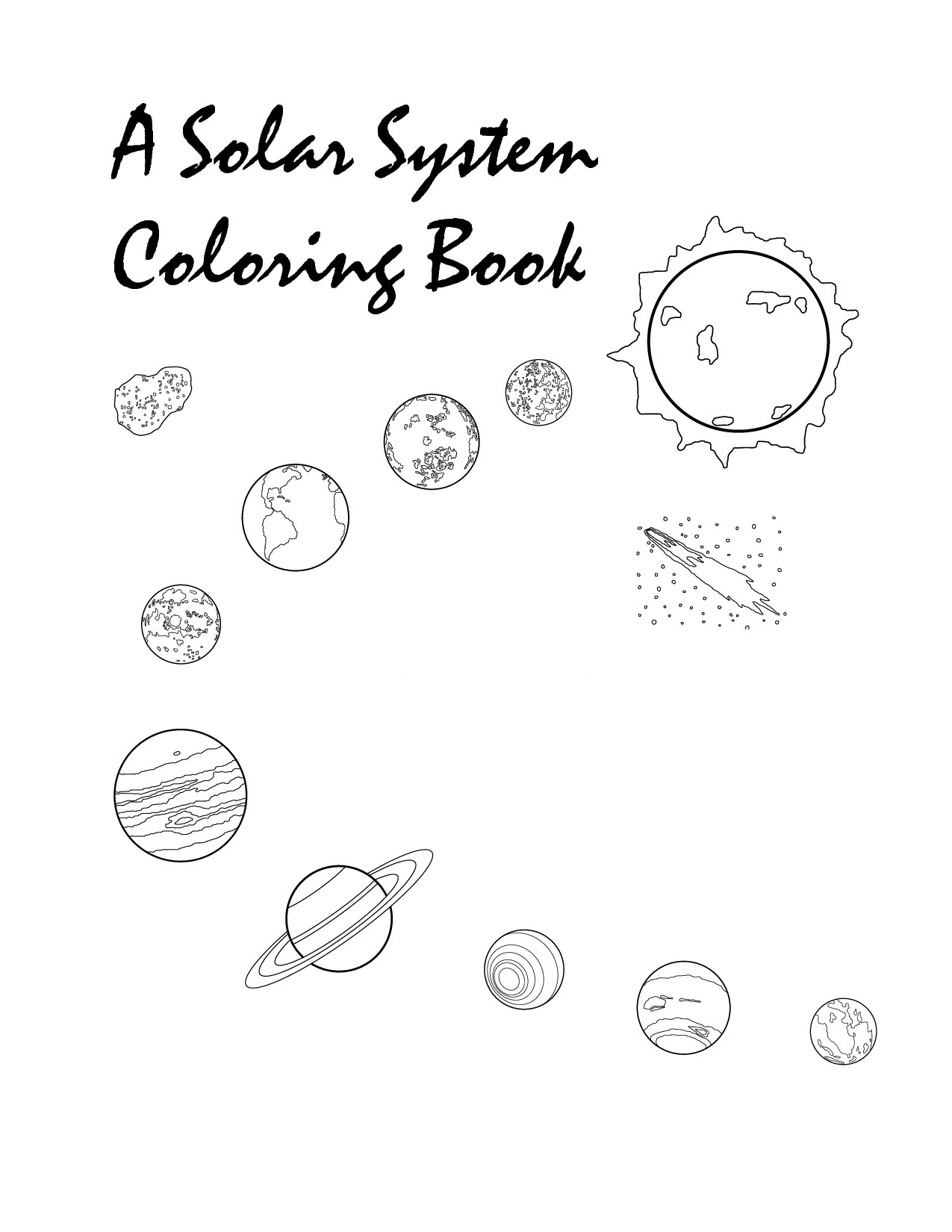 coloring pages of space planets - photo #19