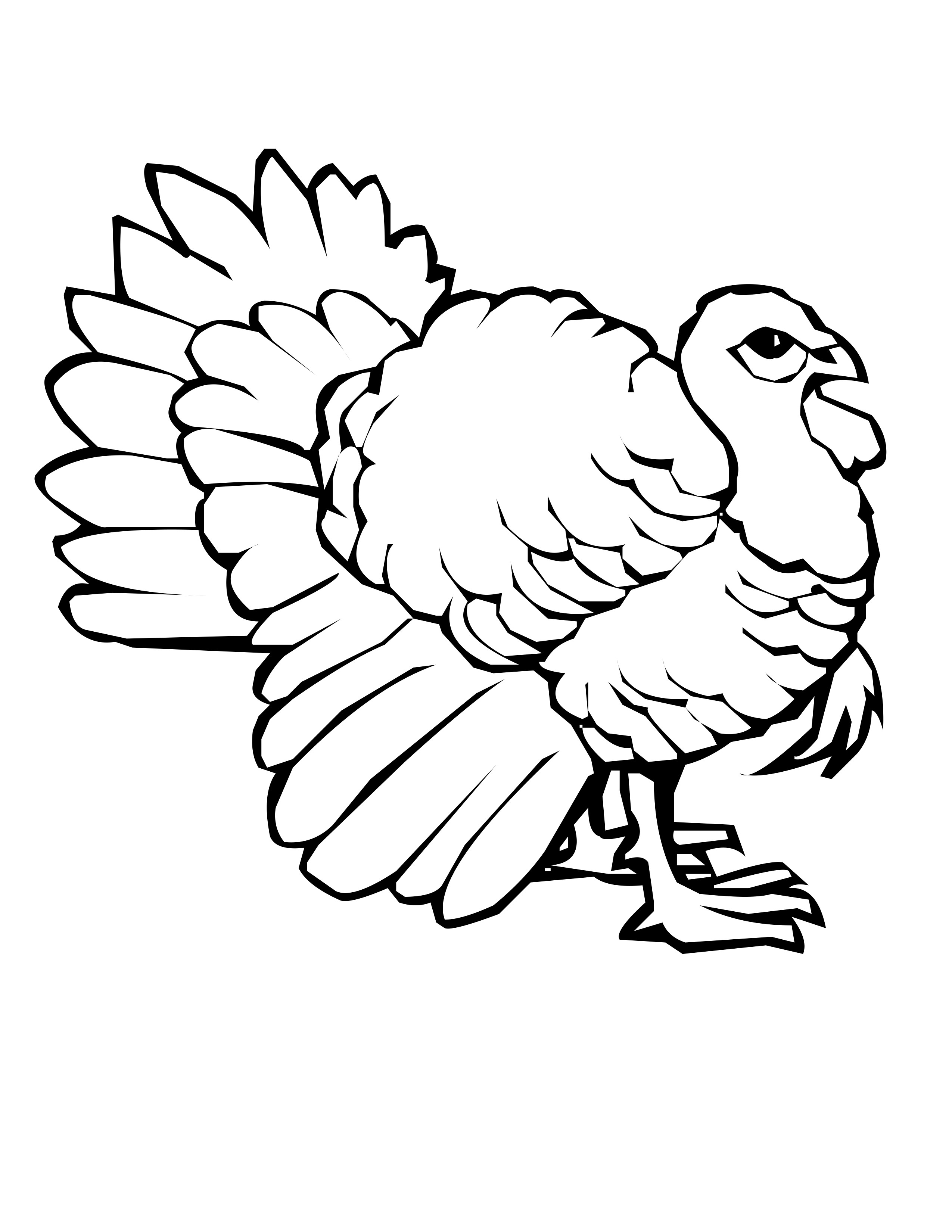 images of turkey coloring pages - photo #8