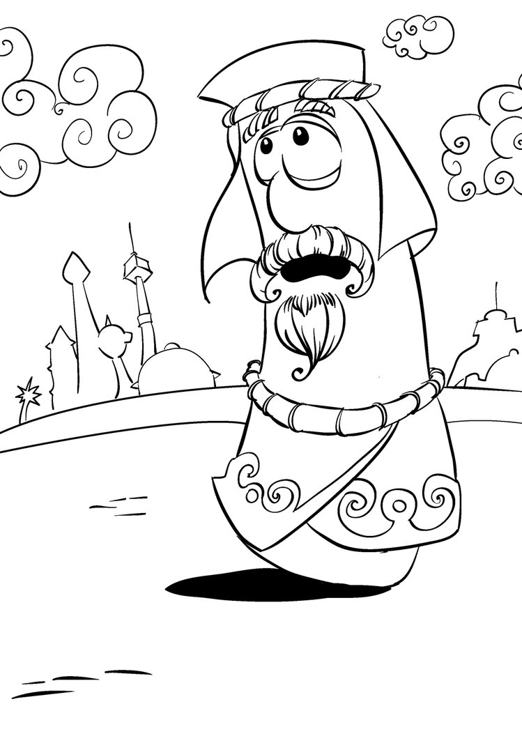 Printable Veggie Tales Coloring Pages