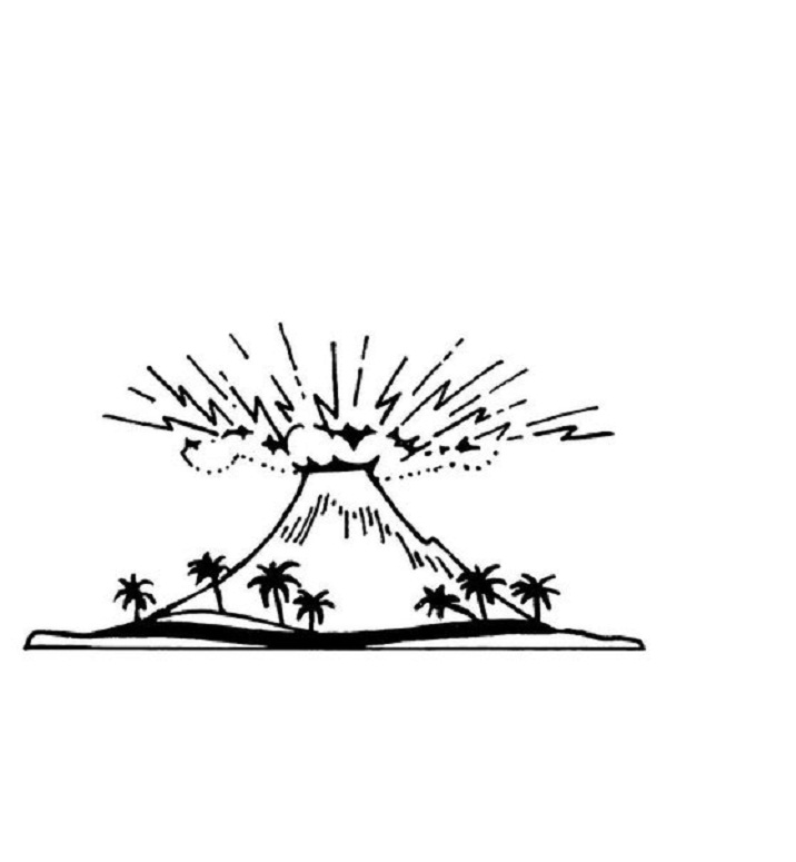Free Printable Volcano Coloring Pages For Kids