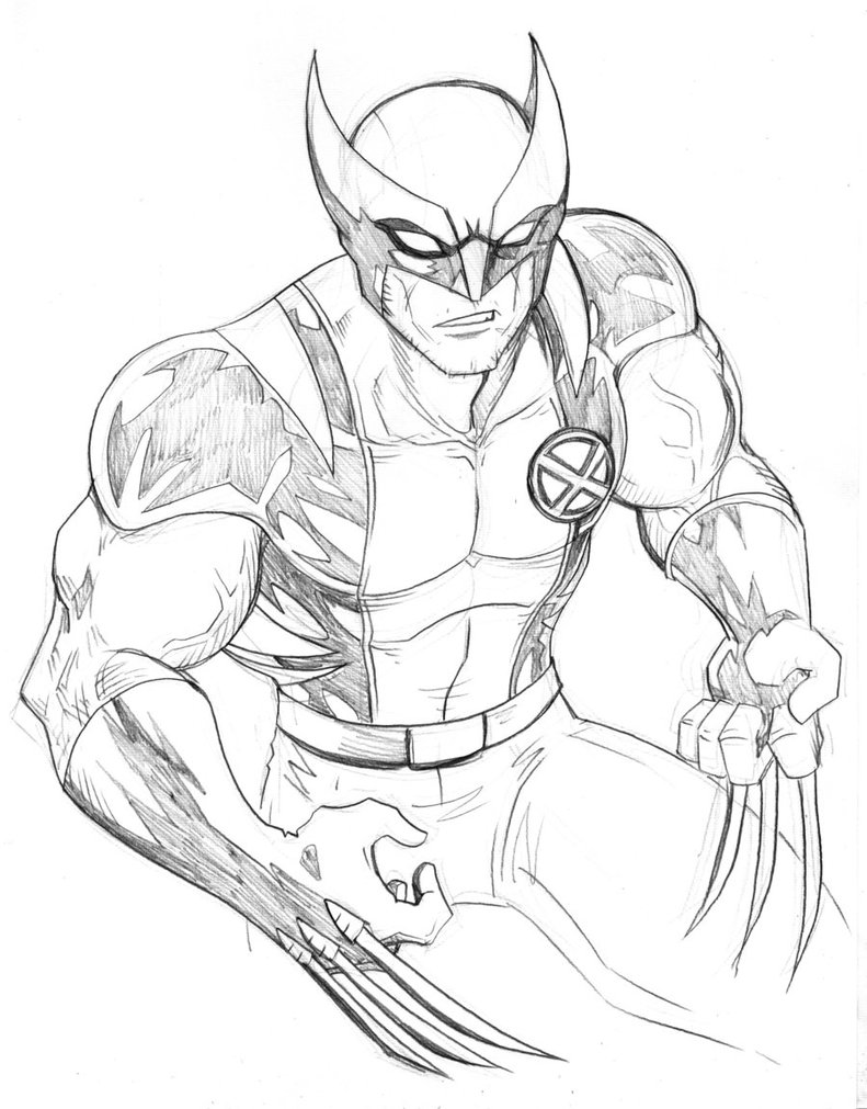 x man wolverine coloring pages - photo #35